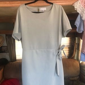 Gibson Latimer Faux Wrap-Around Dress